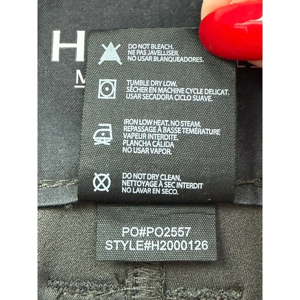HUK Mens Gray Performance Fishing Shorts XL Quick Dry Stretch Cargo EUC